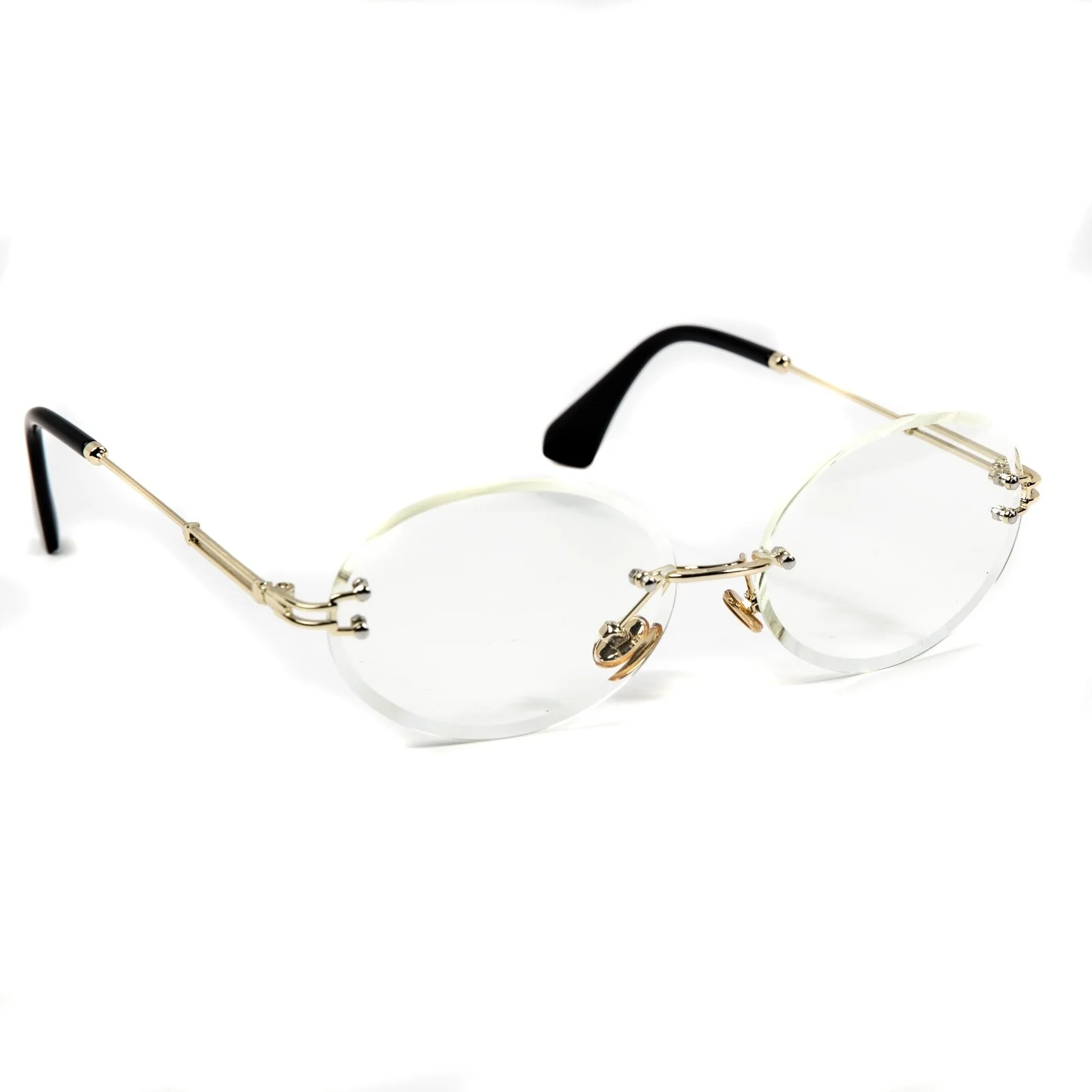 Mens Classic Narrow Rectangle Clear Lens Fashion Eyeglasses 4